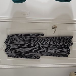 Zebra print jersey dress